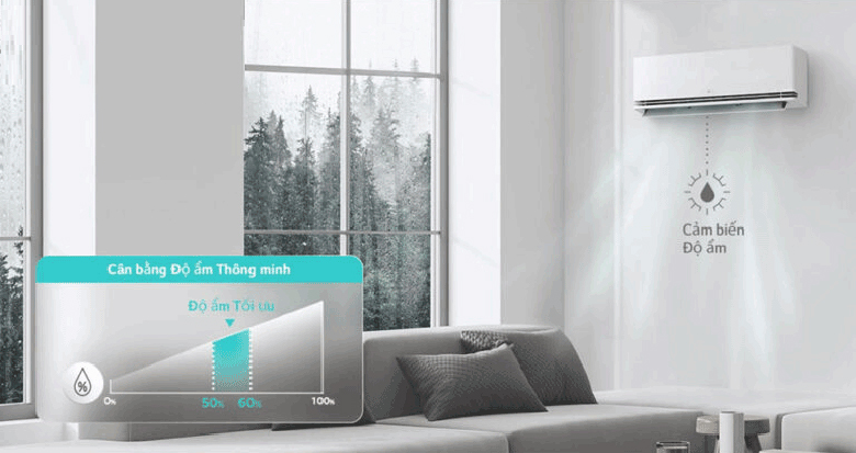 Điều hòa LG Inverter AI Air 2 chiều 12.000 BTU IDH12M1 - Cân bằng độ ẩm thông minh