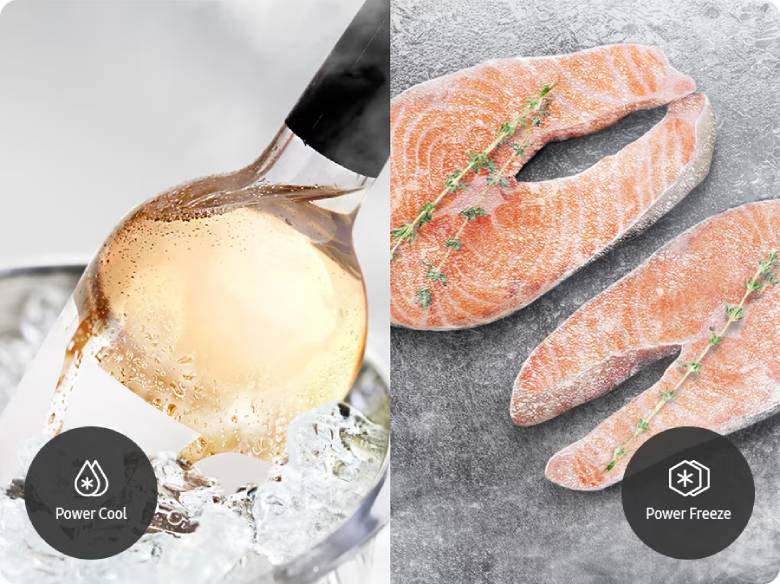 Tủ lạnh Samsung Inverter 655 lít Side By Side RS70F65Q3TSV - Chế độ Power Cool và Power Freeze