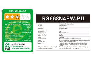 Tủ lạnh Hisense Inverter 519 lít Side By Side RS668N4EW-PU