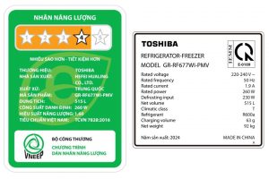Tủ lạnh Toshiba Inverter 515 lít Multi Door GR-RF677WI-PMV(06)-MG