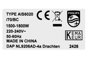 Bàn ủi hơi nước đứng Philips AIS6020/70 1800W