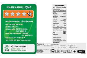 Máy lạnh Panasonic Inverter 1.5 HP CU/CS-U12BKH-8