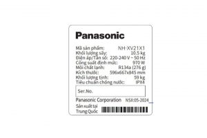 Máy sấy bơm nhiệt Panasonic 10.5 kg NH-XV21X1AVT
