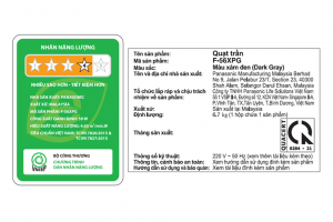 Quạt trần Panasonic 4 cánh F-56XPG 59W