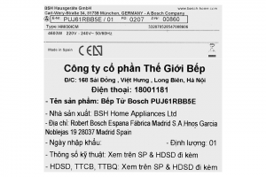 Bếp từ 3 vùng nấu lắp âm Bosch PUJ61RBB5E