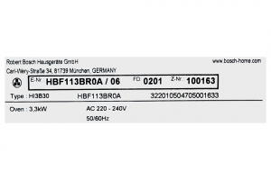 Lò nướng âm Bosch HBF113BR0A 66 lít