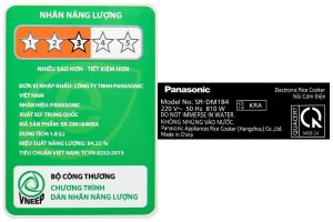 Nồi cơm điện tử Panasonic 1.8 lít SR-DM184KRA