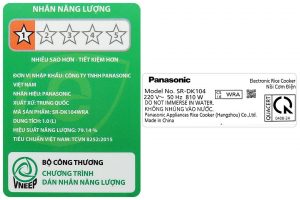 Nồi cơm điện tử Panasonic 1 lít SR-DK104WRA