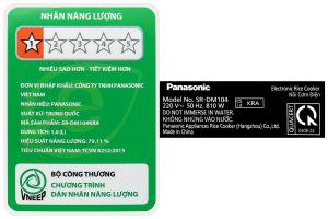 Nồi cơm điện tử Panasonic 1 lít SR-DM104KRA