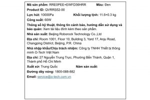 Robot hút bụi lau nhà Roborock QR 798 - Đen