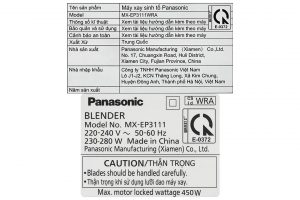 Máy xay sinh tố đa năng Panasonic MX-EP3111WRA