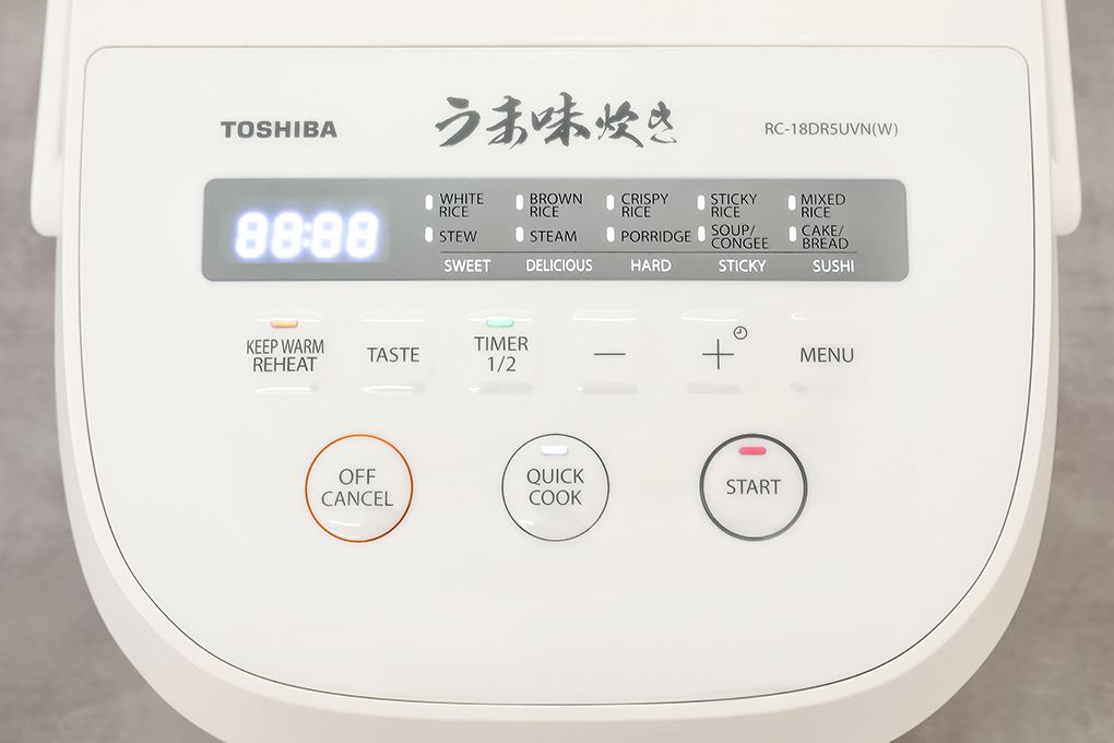 Nồi cơm điện tử Toshiba 1.8 lít RC-18DR5UVN(W) Nồi cơm điện tử Toshiba 1.8 lít RC-18DR5UVN(W)
