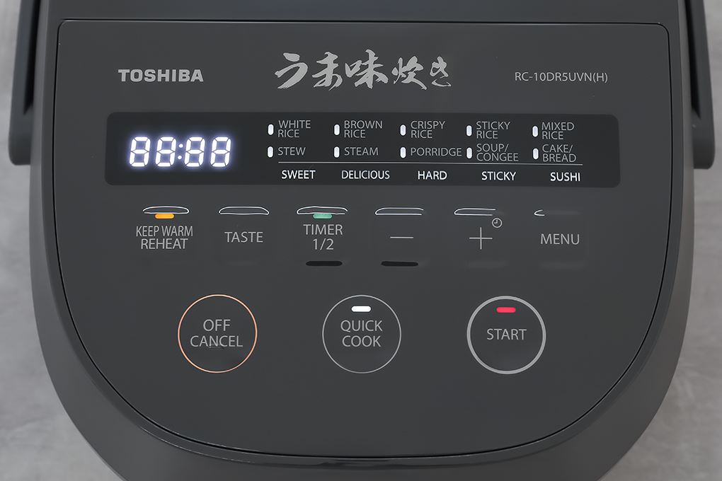 Nồi cơm điện tử Toshiba 1 lít RC-10DR5UVN(H) Nồi cơm điện tử Toshiba 1 lít RC-10DR5UVN(H)