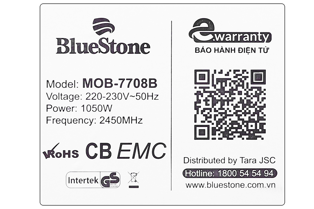 Lò vi sóng BlueStone MOB-7708B 20 lít Lò vi sóng BlueStone MOB-7708B 20 lít