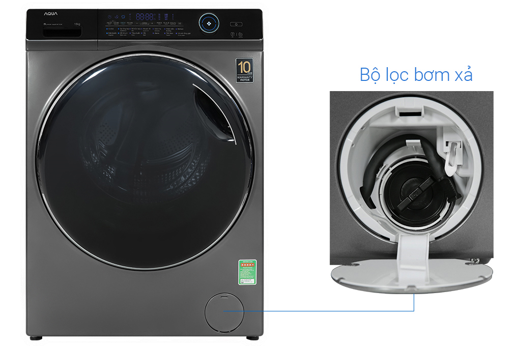 Máy giặt Aqua Inverter 15 kg AQD-A1500H PS Máy giặt Aqua Inverter 15 kg AQD-A1500H PS