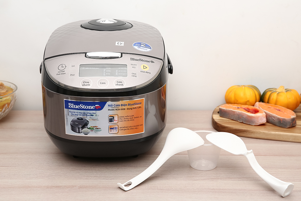 Nồi cơm điện tử BlueStone 1.8 lít RCB-5938 Nồi cơm điện tử BlueStone 1.8 lít RCB-5938