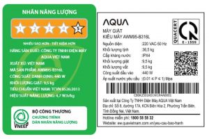 Máy giặt Aqua Inverter 9.5 kg AWM95-B316L(B)