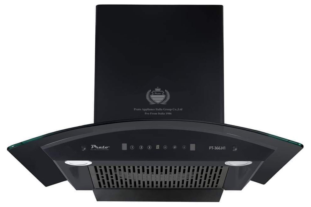 Máy hút mùi kính cong Prato PT 366.H1 Máy hút mùi kính cong Prato PT 366.H1