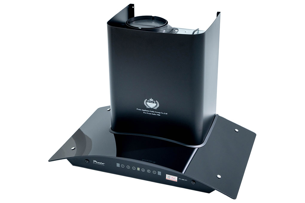 Máy hút mùi kính cong Prato PT 366.H1 Máy hút mùi kính cong Prato PT 366.H1