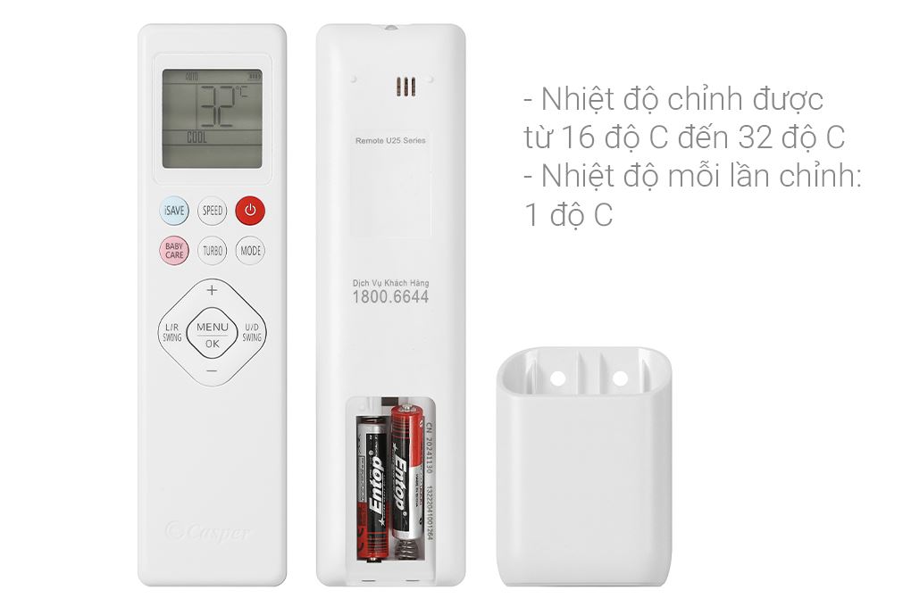 Điều hòa 2 chiều Casper Inverter 19000 BTU QH-18IU36A Điều hòa 2 chiều Casper Inverter 19000 BTU QH-18IU36A