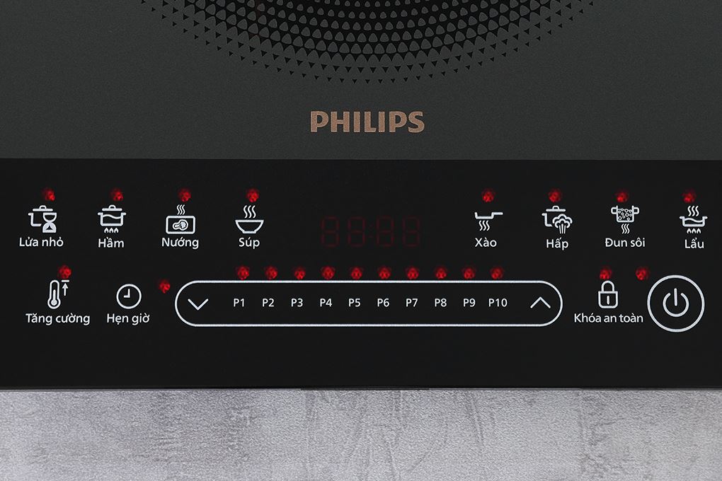 Bếp từ đơn Philips HD5850/90 2000W Bếp từ đơn Philips HD5850/90 2000W