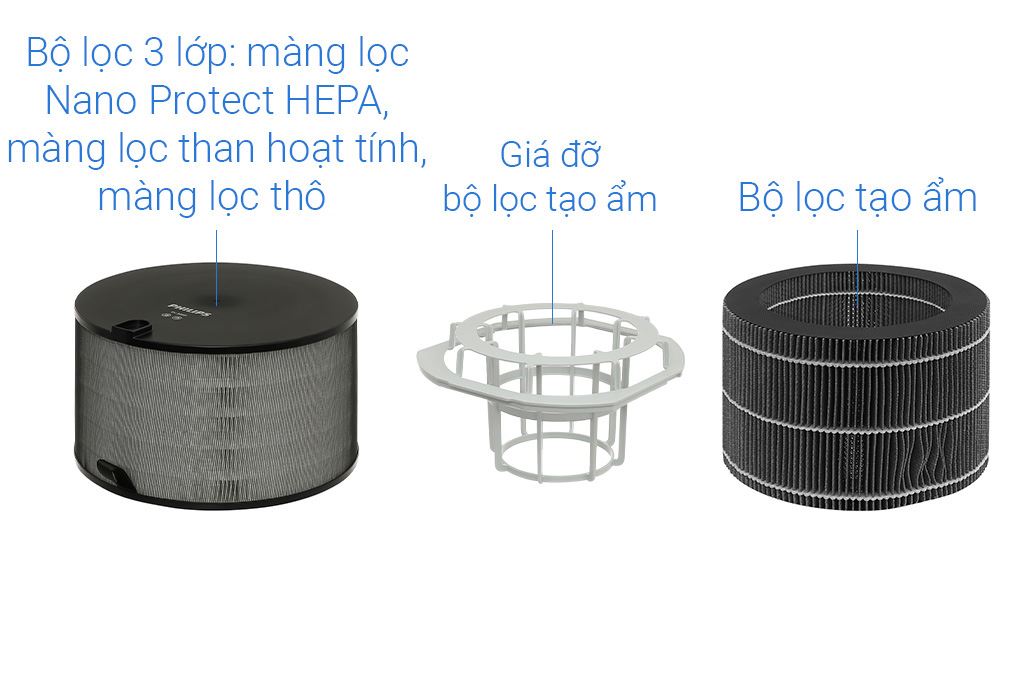 Máy lọc không khí tạo ẩm Philips AC3420/10 43W Máy lọc không khí tạo ẩm Philips AC3420/10 43W