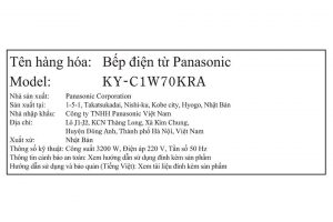 Bếp từ đôi âm Panasonic KY-C1W70KRA 3200W