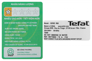 Nồi cơm điện tử Tefal 1.8 lít Delirice Plus RK776B68