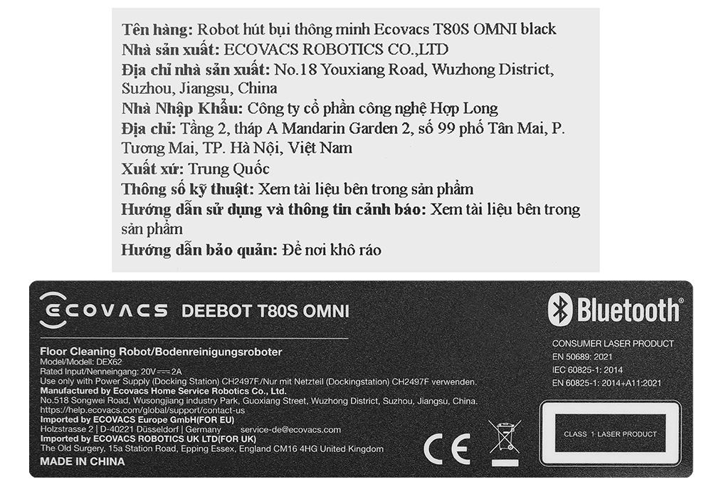Robot hút bụi lau nhà Ecovacs Deebot T80S OMNI Robot hút bụi lau nhà Ecovacs Deebot T80S OMNI