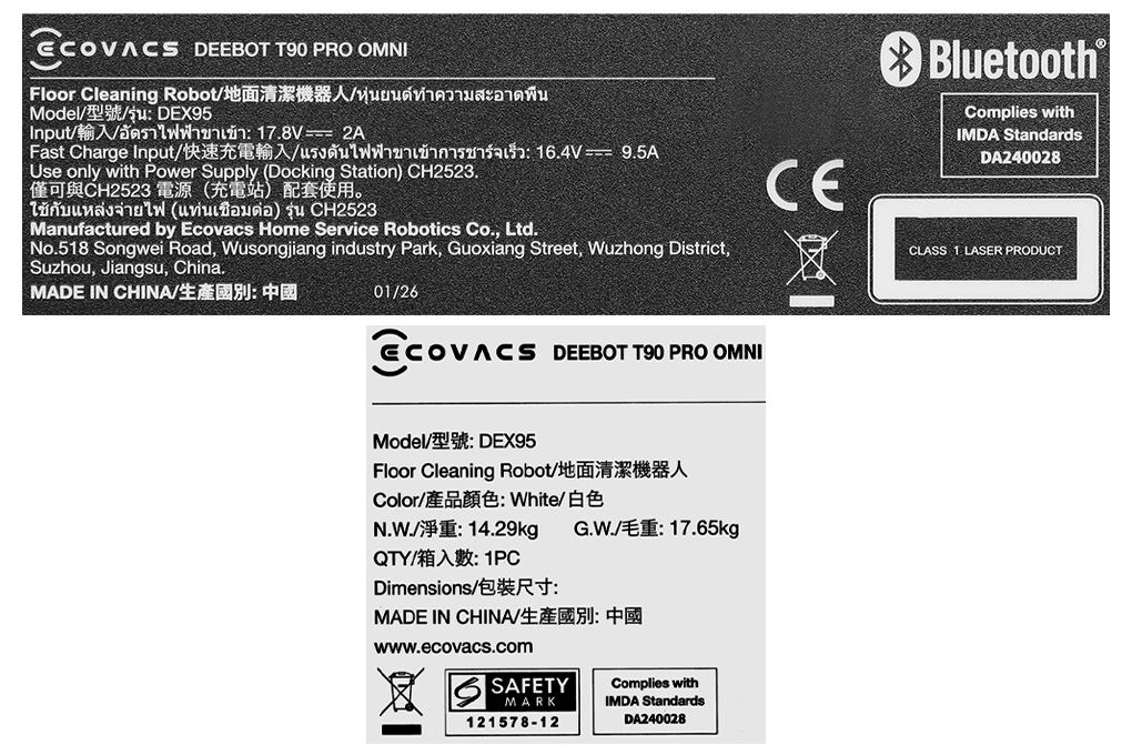 Robot hút bụi lau nhà Ecovacs Deebot T90 PRO OMNI - Trắng Robot hút bụi lau nhà Ecovacs Deebot T90 PRO OMNI - Trắng