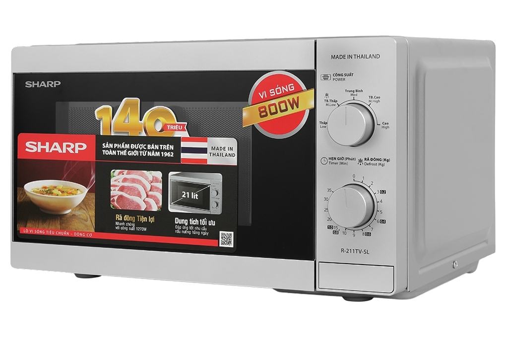Lò vi sóng Sharp R-211TV-SL 21 lít Lò vi sóng Sharp R-211TV-SL 21 lít