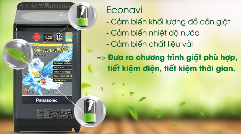 Máy giặt Panasonic Inverter 9.5 Kg NA-FD95V1BRV