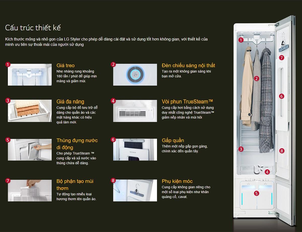 Tủ chăm sóc quần áo thông minh LG Styler S5MB