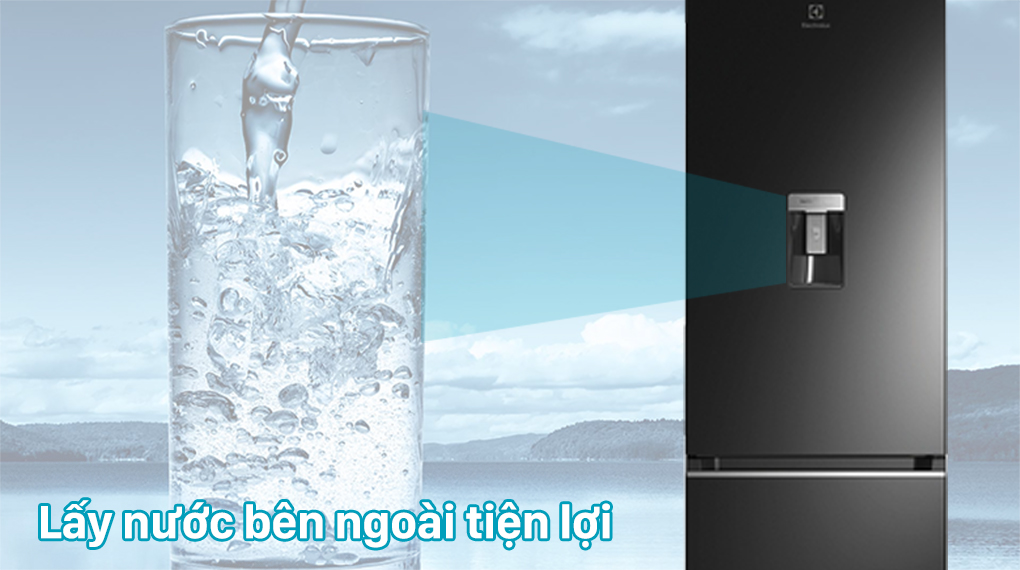 Tủ lạnh Electrolux Inverter 308 lít EBB3442K-H