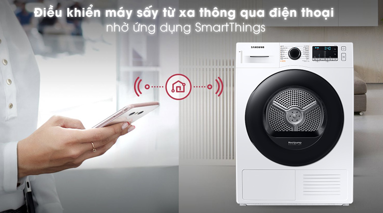 Máy sấy bơm nhiệt Samsung 9 Kg DV90TA240AE