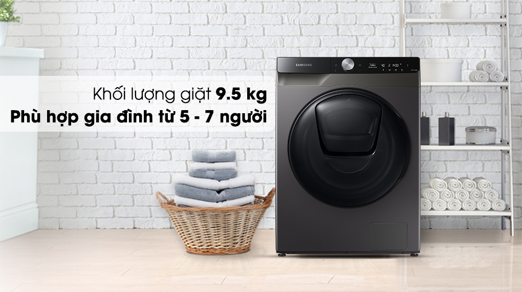 Máy giặt sấy Samsung Addwash Inverter 9.5kg WD95T754DBX Máy giặt sấy Samsung Addwash Inverter 9.5kg WD95T754DBX