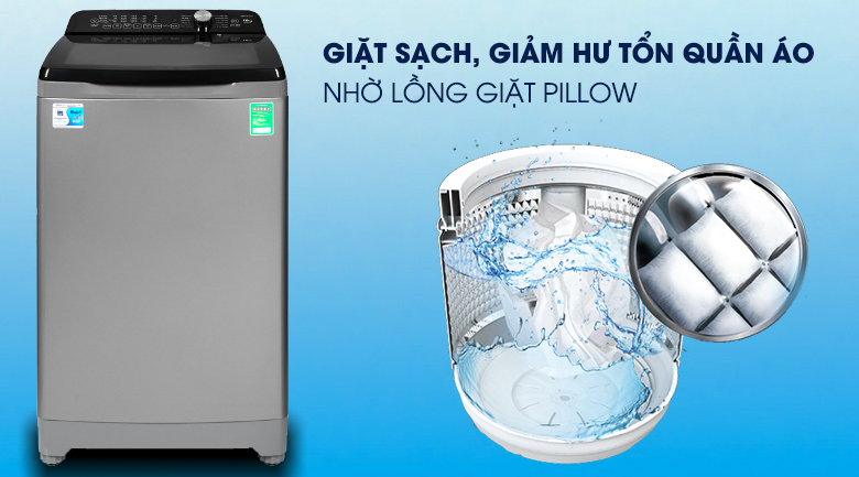Máy giặt Aqua 10 Kg AQW-FR100ET S Máy giặt Aqua 10 Kg AQW-FR100ET S