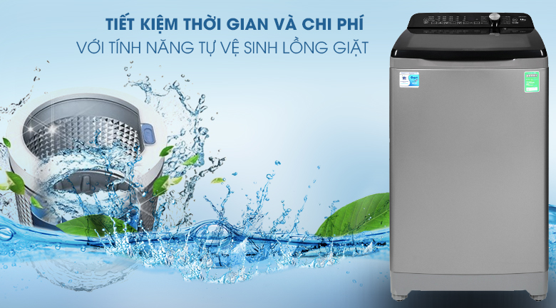 Máy giặt Aqua 10 Kg AQW-FR100ET S Máy giặt Aqua 10 Kg AQW-FR100ET S