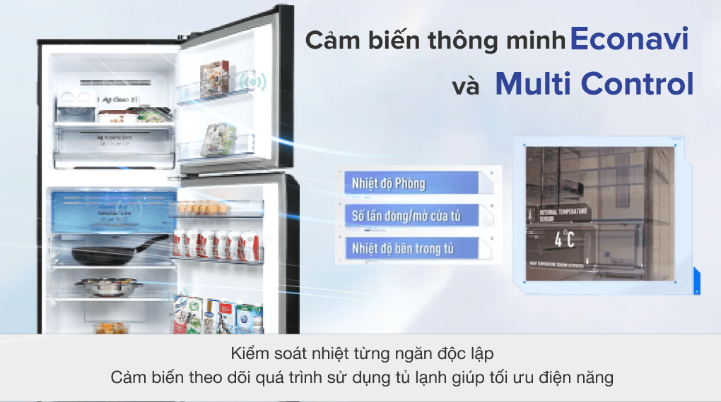 Tủ lạnh Panasonic Inverter 326 lít NR-TL351VGMV