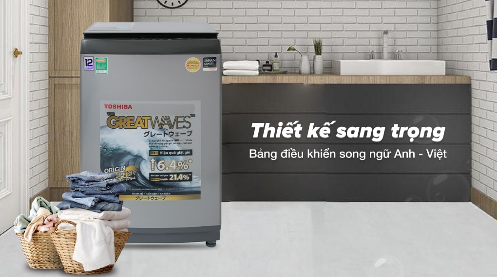 Máy giặt Toshiba Inverter 12 kg AW-DUK1300KV(SG)