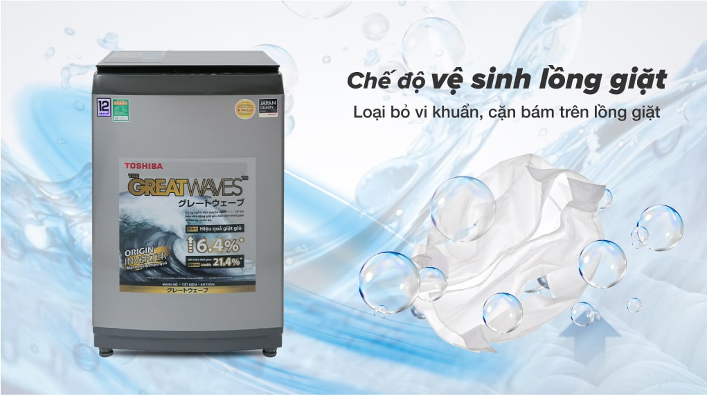 Máy giặt Toshiba Inverter 12 kg AW-DUK1300KV(SG)