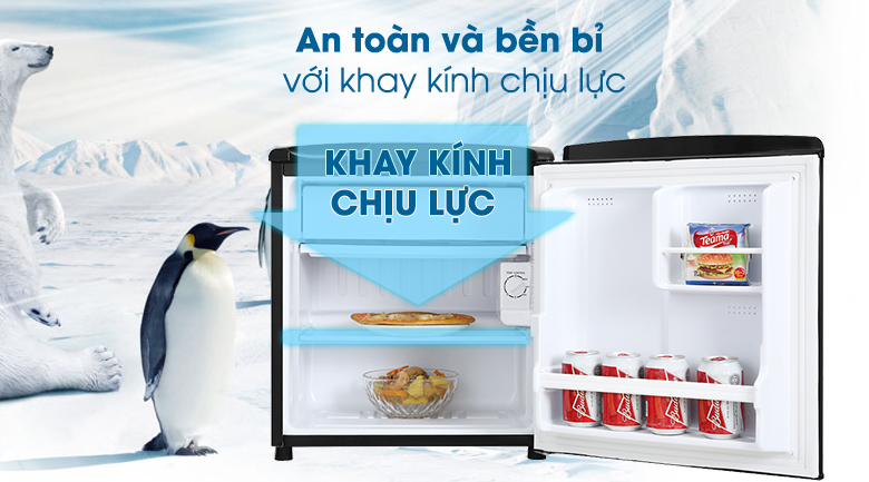 Tủ lạnh Aqua 50 lít AQR-D59FA(BS) Tủ lạnh Aqua 50 lít AQR-D59FA(BS)