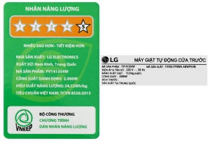 May Giat Lg Inverter 13 Kg Fv1413s4w