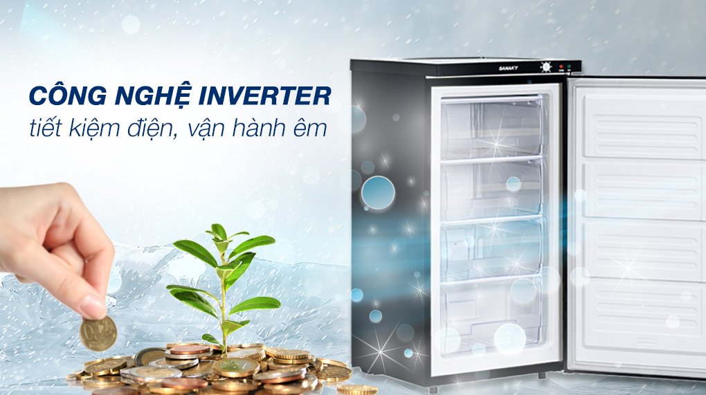 Tủ đông Sanaky Inverter 118 lít VH-160K3 Tủ đông Sanaky Inverter 118 lít VH-160K3