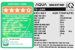 Tu Lanh Aqua Inverter 283 Lit Aqr T299fafb