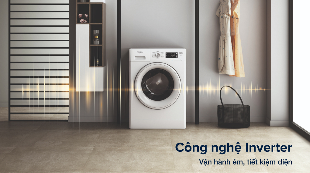 Máy giặt Whirlpool Inverter 8 Kg FFB8458WV EU Máy giặt Whirlpool Inverter 8 Kg FFB8458WV EU