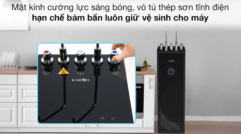 Máy lọc nước RO nóng nguội lạnh Karofi KAD-D66 11 lõi