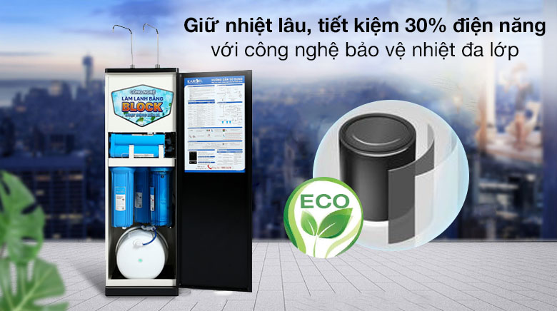 Máy lọc nước RO nóng nguội lạnh Karofi KAD-D66 11 lõi