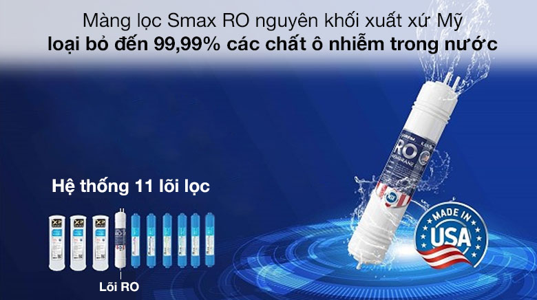 Máy lọc nước RO nóng nguội lạnh Karofi KAD-D66 11 lõi