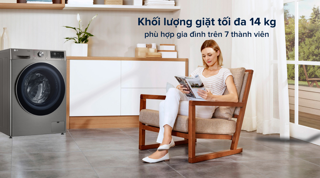 Máy giặt LG Inverter 14 kg FV1414S3P